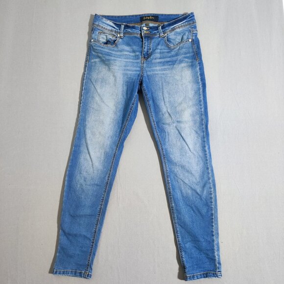 Indigo Rein Jeans women's junior size 13/30  denim blue ankle skinny high rise - Picture 1 of 14